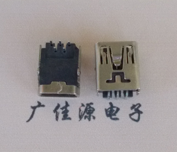 吉林MINI USB前两脚插座 90度卧式 端子DIP针脚定义