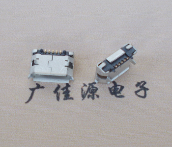 吉林Micro USB 5pin接口 固定脚距6.4插板有柱卷边