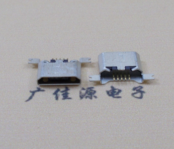 吉林MK USB B Type 沉板0.9母座后两脚SMT口不卷边