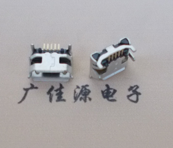 吉林Micro USB母座牛角间距7.2x6.6mm加长端子定位柱