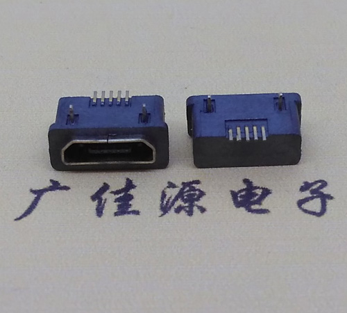 吉林MICRO USB5p防水接口 90度卧式 两脚插板牢固