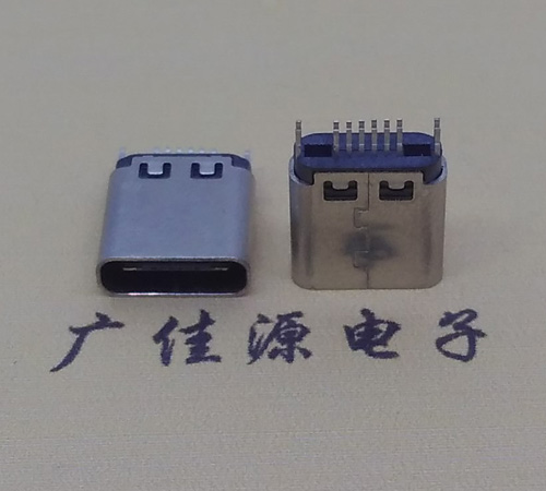 吉林type-c16p母座,夹板式type-c16p接口连接器