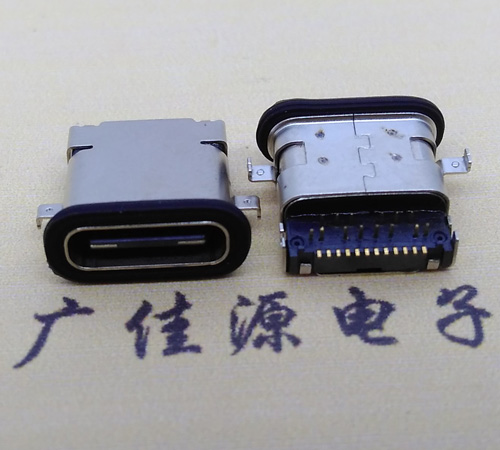 吉林 卧式type-c16p母座前插后贴 type-c接口 type-c连接器