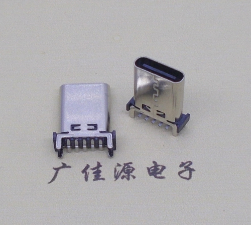 吉林type c10p母座直立式贴板H=13.10、13.70、15.0mm支持快充、数据传输