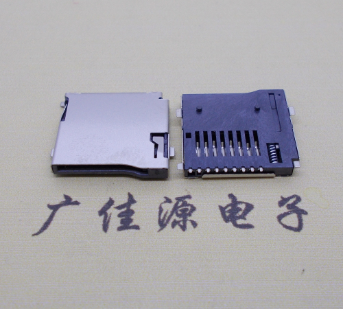 吉林 厂家直销TF-卡座9p自弹网络储存卡座尺寸规格齐全