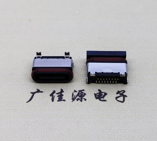 吉林TYPE-C16P立贴防水母座接口.6.5/6.8设计尺寸规范