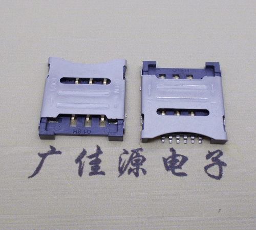 吉林MICRO SIM 1.8H 6P 掀盖式卡座