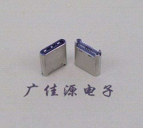 吉林TYPE-C公头24P夹0.7mm厚度PCB板 外壳铆压和拉伸两种款式 可高数据传输和快速充电音频等功能